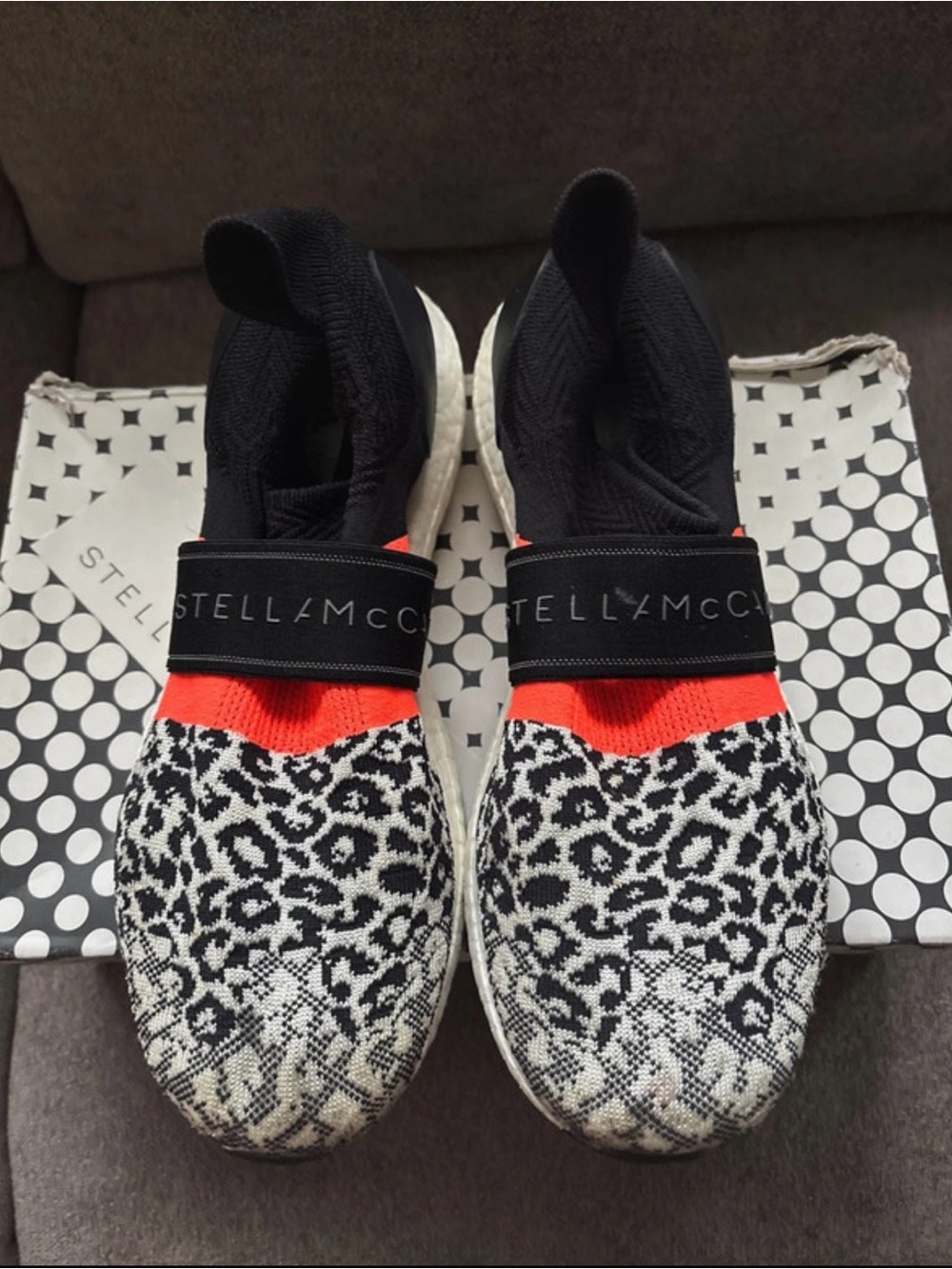 Adidas by Stella McCartney Black & White Polka Dot Shoe Box